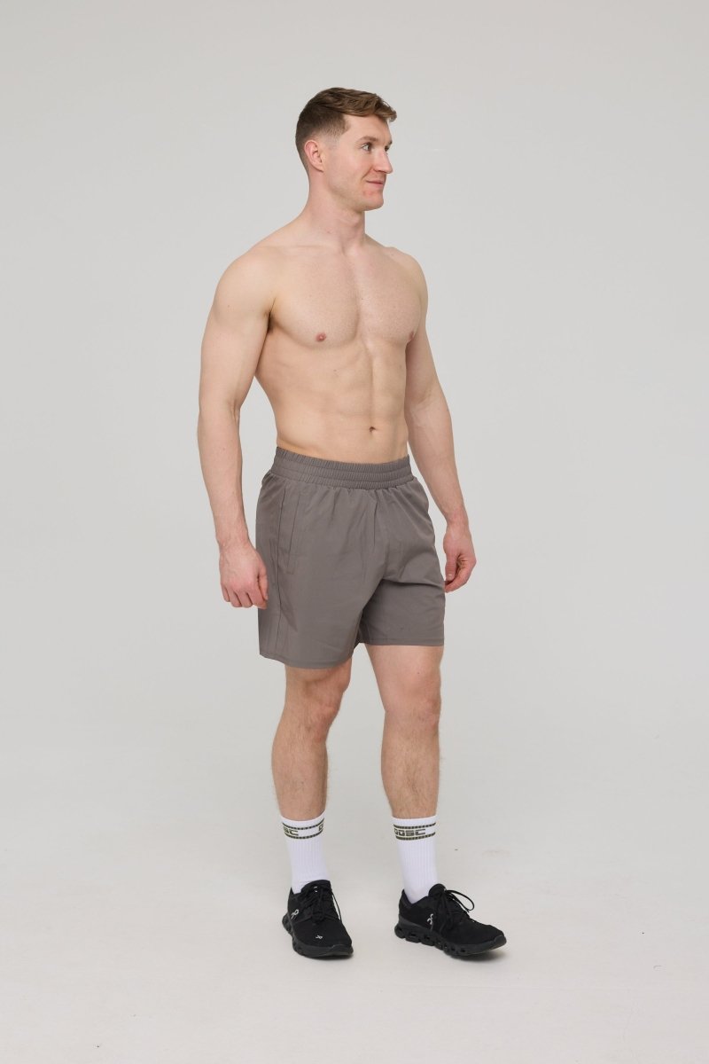 Elite Activewear Shorts - Khaki - OOSC Clothing - USA