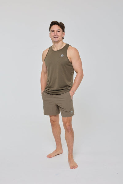 Elite Activewear Shorts - Khaki - OOSC Clothing - USA