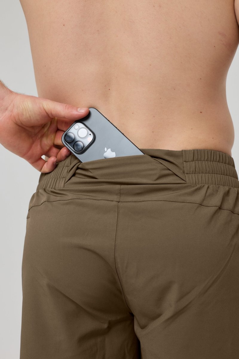 Elite Activewear Shorts - Khaki - OOSC Clothing - USA