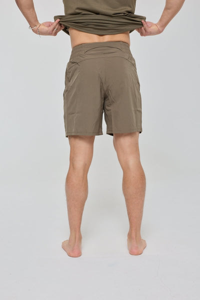Elite Activewear Shorts - Khaki - OOSC Clothing - USA