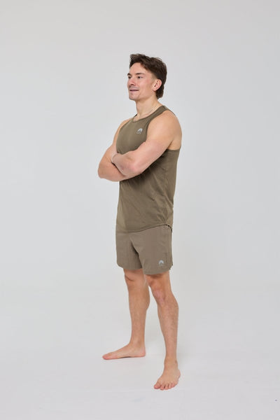 Elite Activewear Tank Khaki - Men's - OOSC Clothing - USA