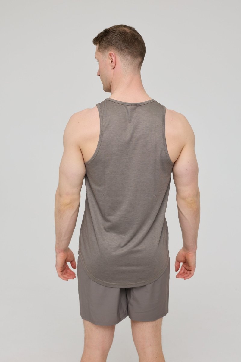Elite Activewear Tank Khaki - Men's - OOSC Clothing - USA