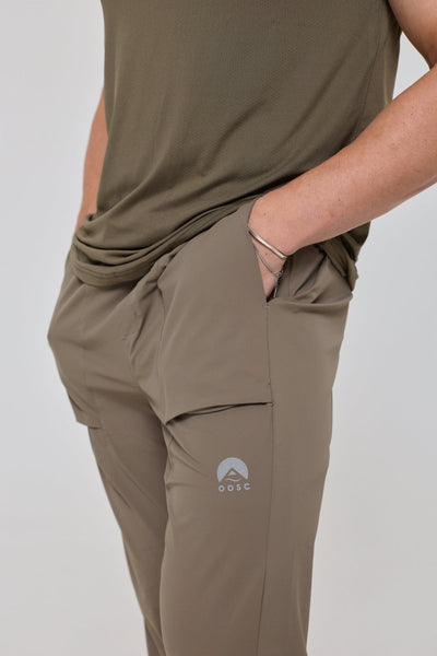 Elite Everyday Activewear Joggers - Khaki - OOSC Clothing - USA