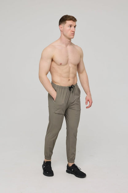 Elite Everyday Activewear Joggers - Khaki - OOSC Clothing - USA