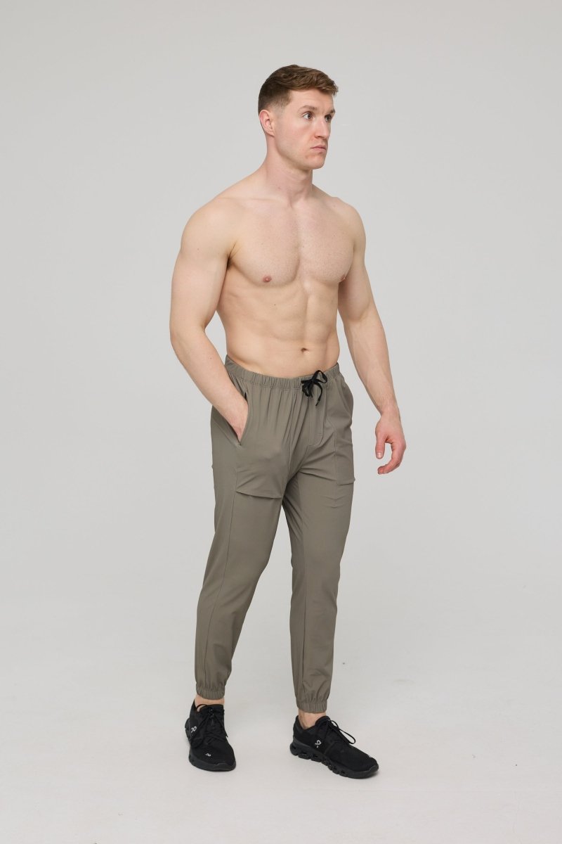 Elite Everyday Activewear Joggers - Khaki - OOSC Clothing - USA