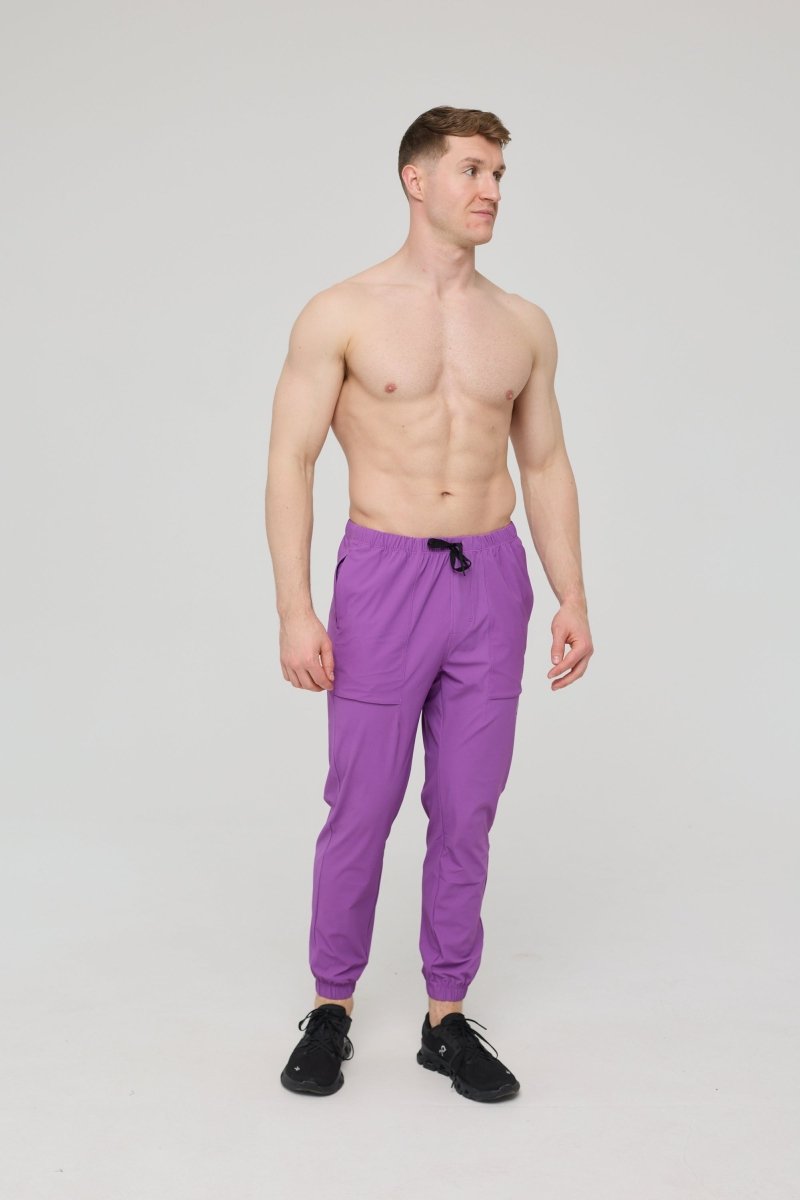 Elite Everyday Activewear Joggers - Purple - OOSC Clothing - USA