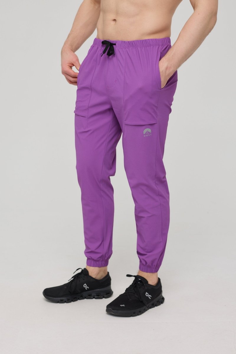 Elite Everyday Activewear Joggers - Purple - OOSC Clothing - USA
