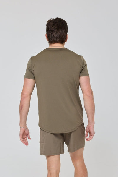 Elite Gym T-Shirt Khaki - Men's - OOSC Clothing - USA