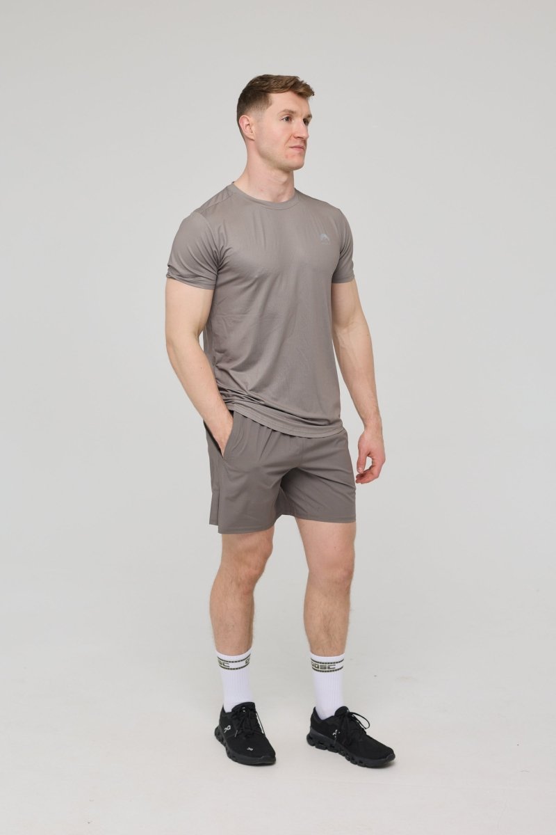 Elite Gym T-Shirt Khaki - Men's - OOSC Clothing - USA