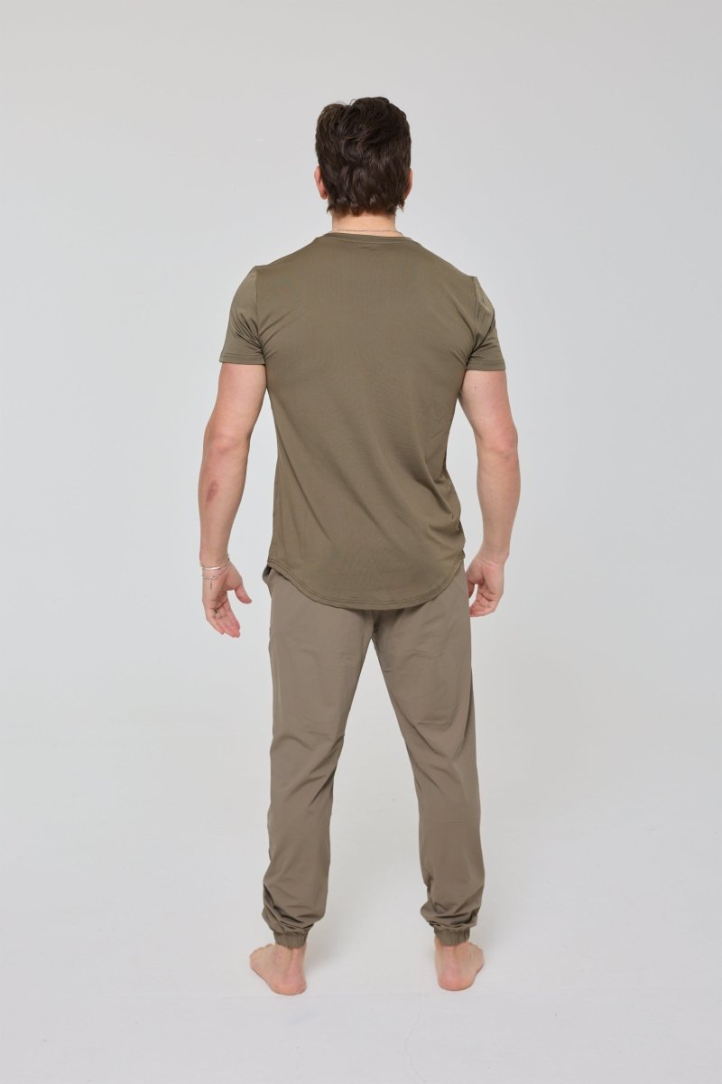 Elite Gym T-Shirt Khaki - Men's - OOSC Clothing - USA