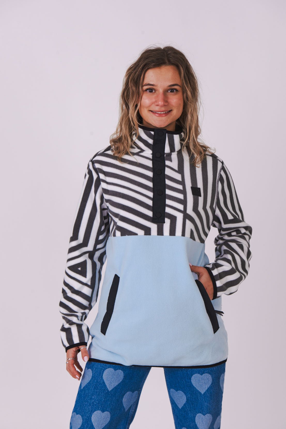 Fall Line Fleece Baby Blue - Women's - OOSC Clothing - USA