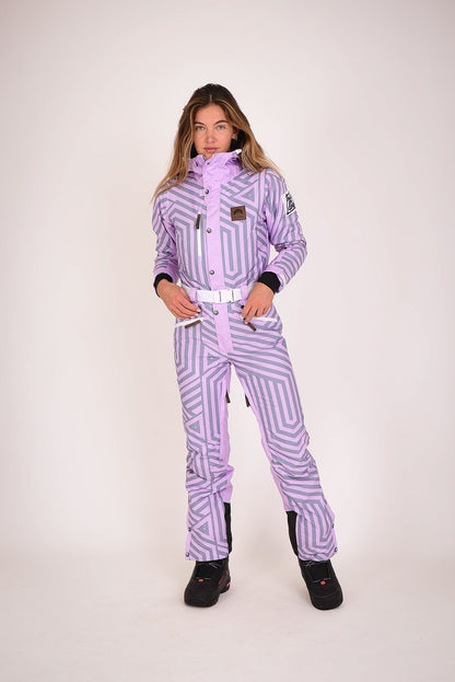 Fall Line Purple & Grey Women's Ski Suit - OOSC Clothing - USA