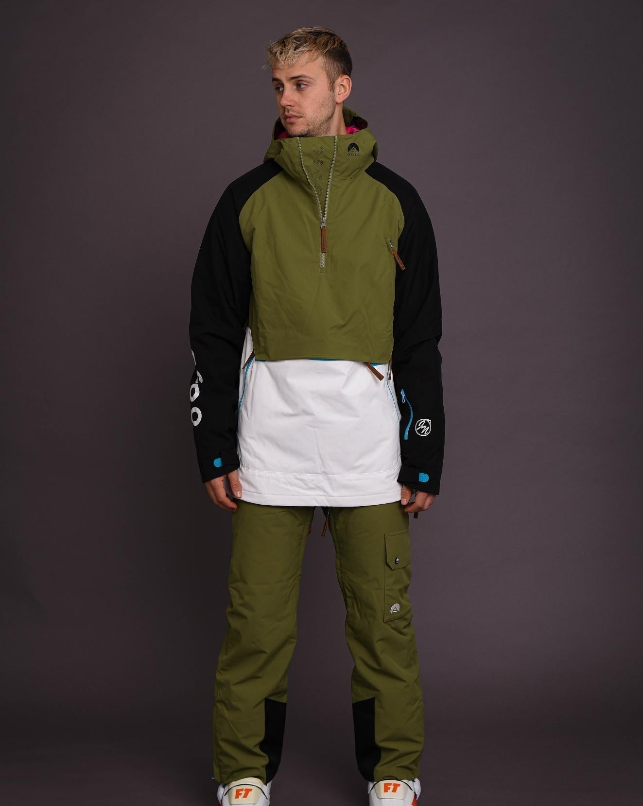 Fresh Pow Men's Ski & Snowboard Pants - Khaki - OOSC Clothing - USA