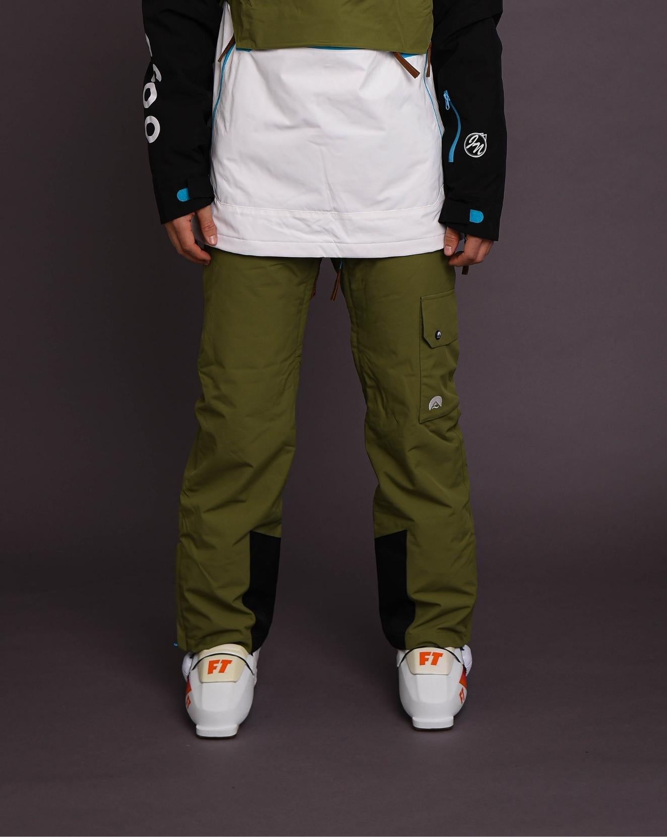 Fresh Pow Men's Ski & Snowboard Pants - Khaki - OOSC Clothing - USA