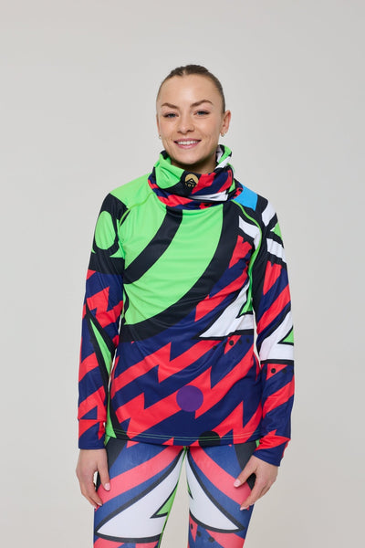Fresh Prince X Women's High Neck Baselayer Top - OOSC Clothing - USA