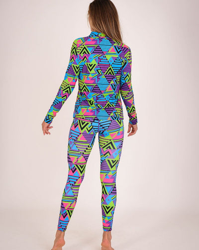Future Shock Women's Neon Base Layer Top - OOSC Clothing - USA