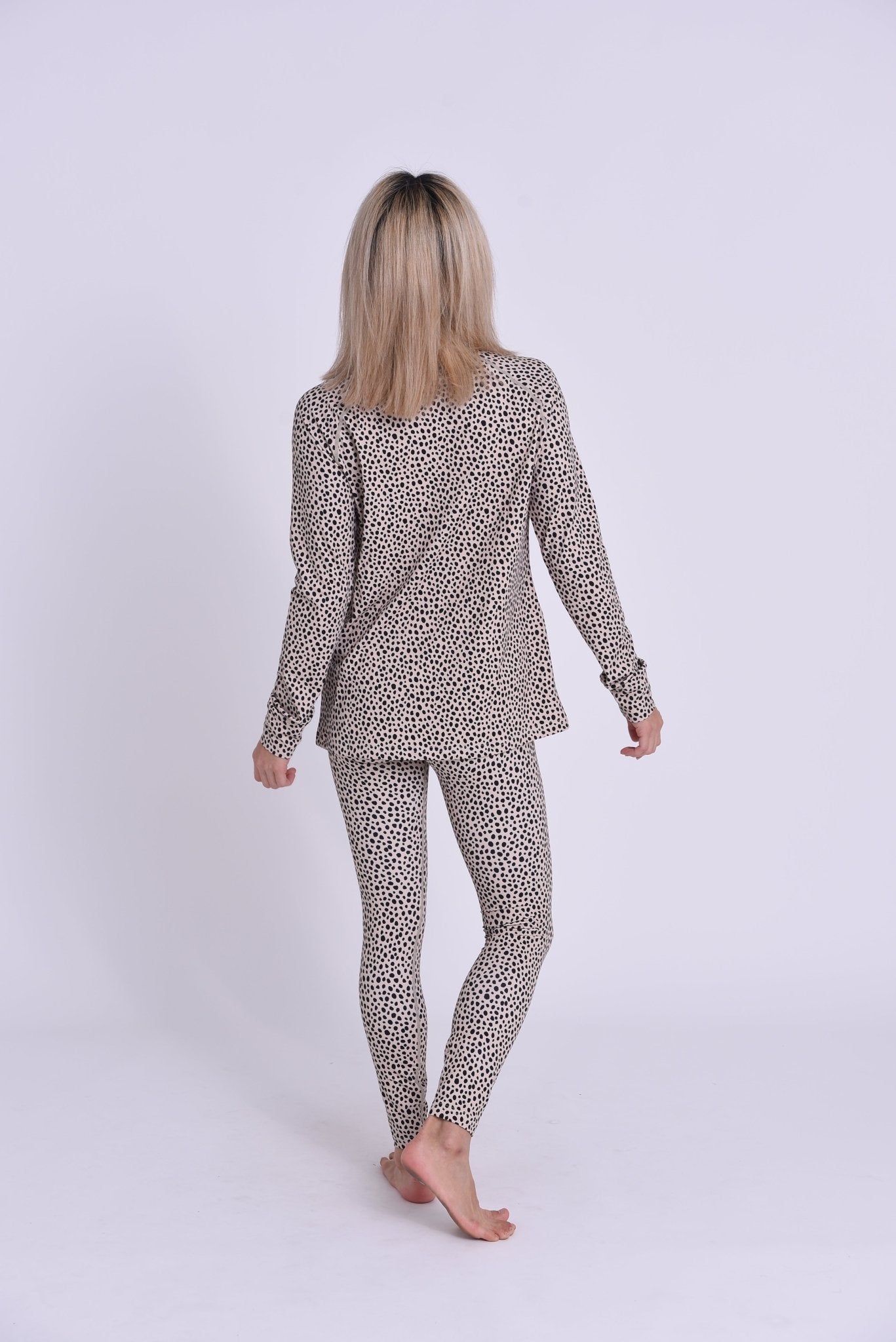High Neck Baselayer Top Cheetah - Women's - OOSC Clothing - USA