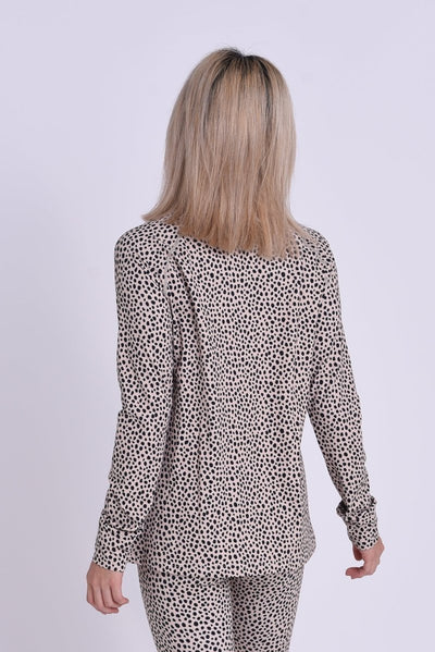 High Neck Baselayer Top Cheetah - Women's - OOSC Clothing - USA