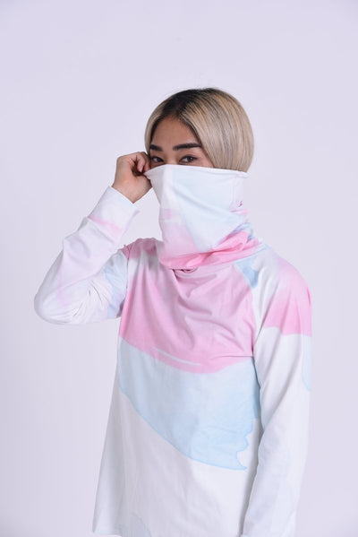 High Neck Baselayer Top Watercolour - Women's - OOSC Clothing - USA