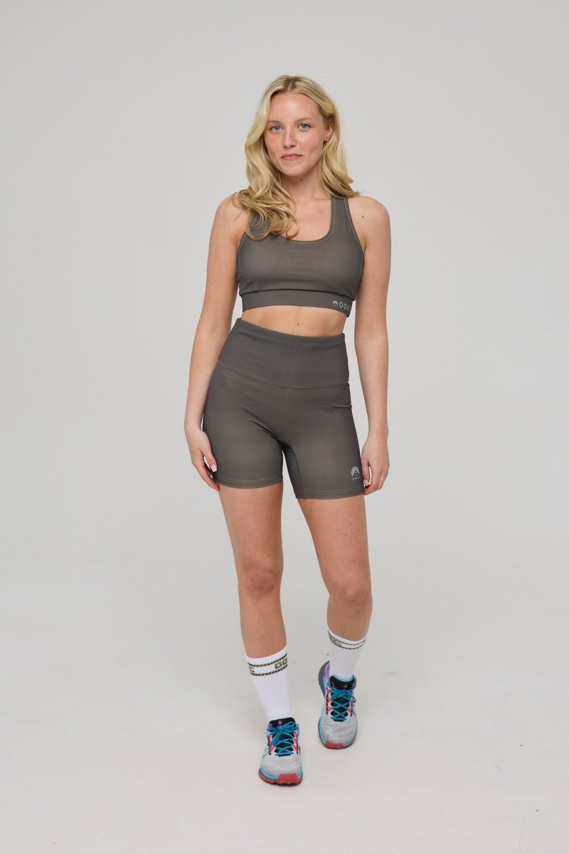 High Support Elite Crossback Sports Bra - Khaki - OOSC Clothing - USA