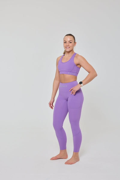 High Support Elite Crossback Sports Bra - Purple - OOSC Clothing - USA