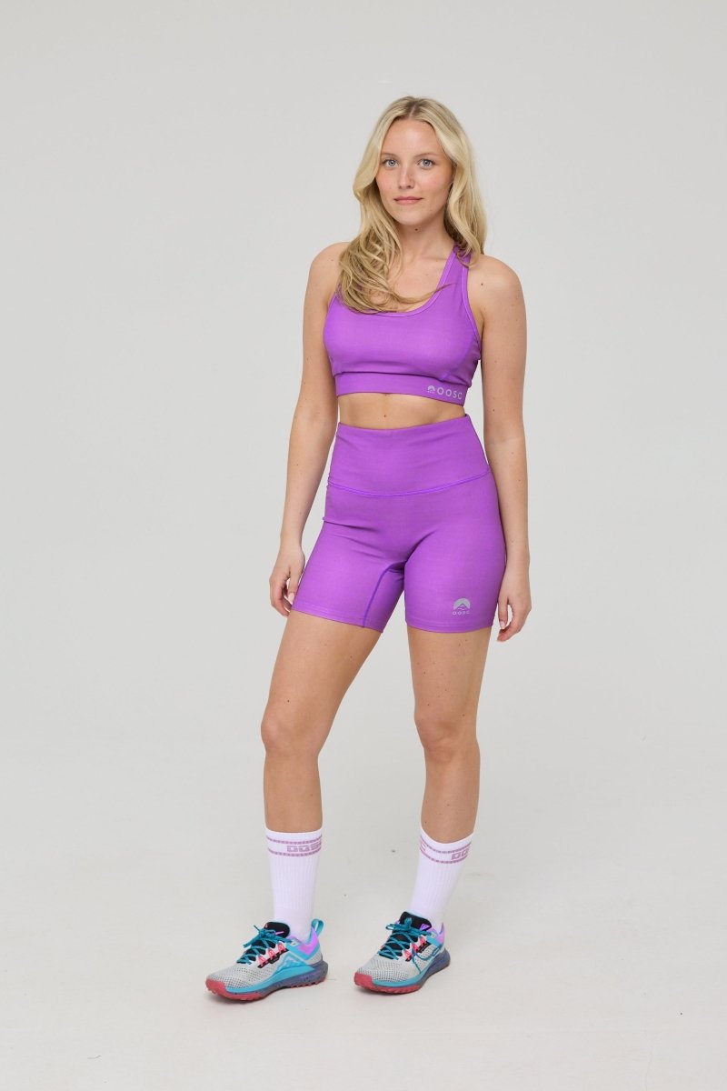 High Support Elite Crossback Sports Bra - Purple - OOSC Clothing - USA