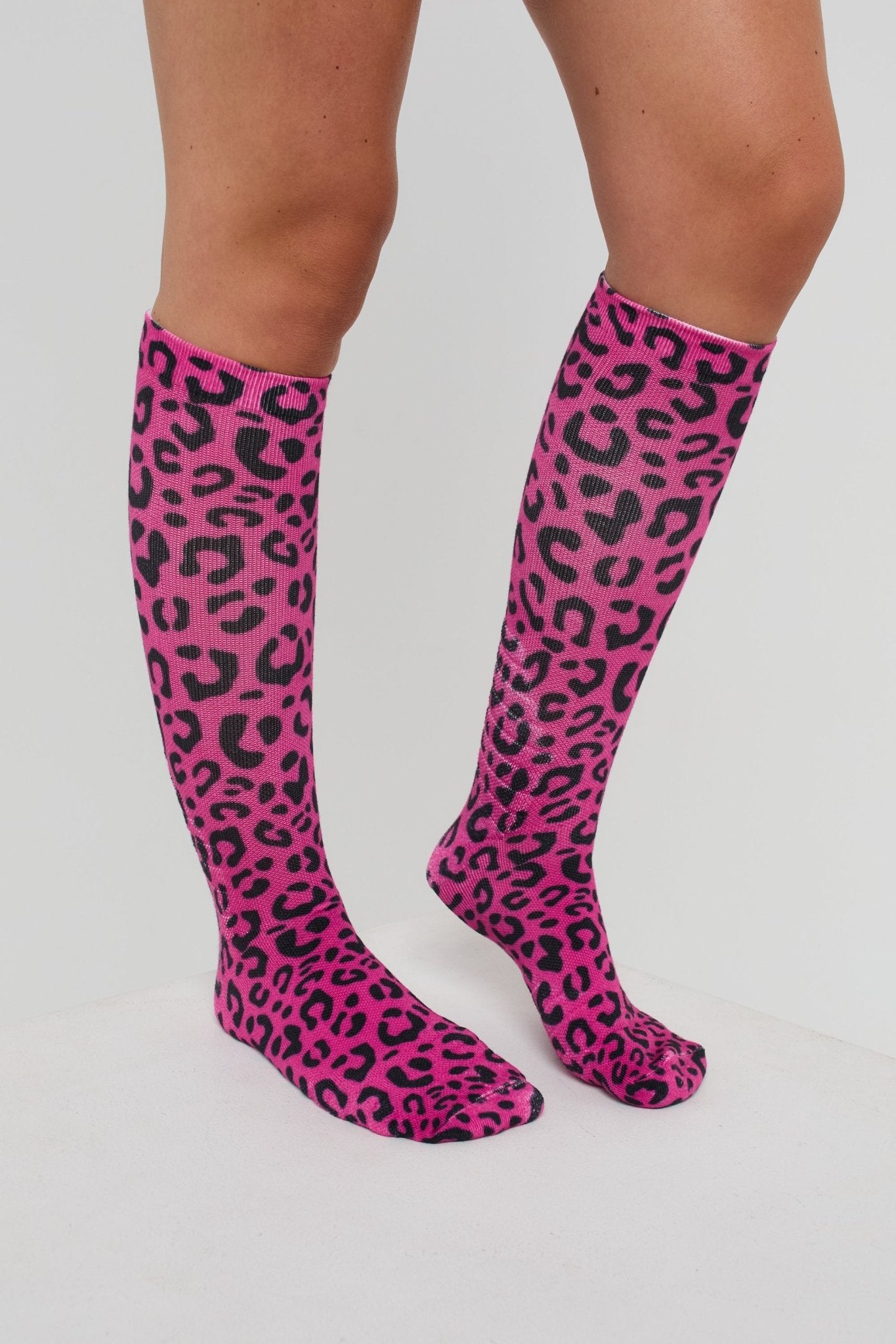 Hotel California Pink Leopard Print / Snowboard Sock - OOSC Clothing - USA