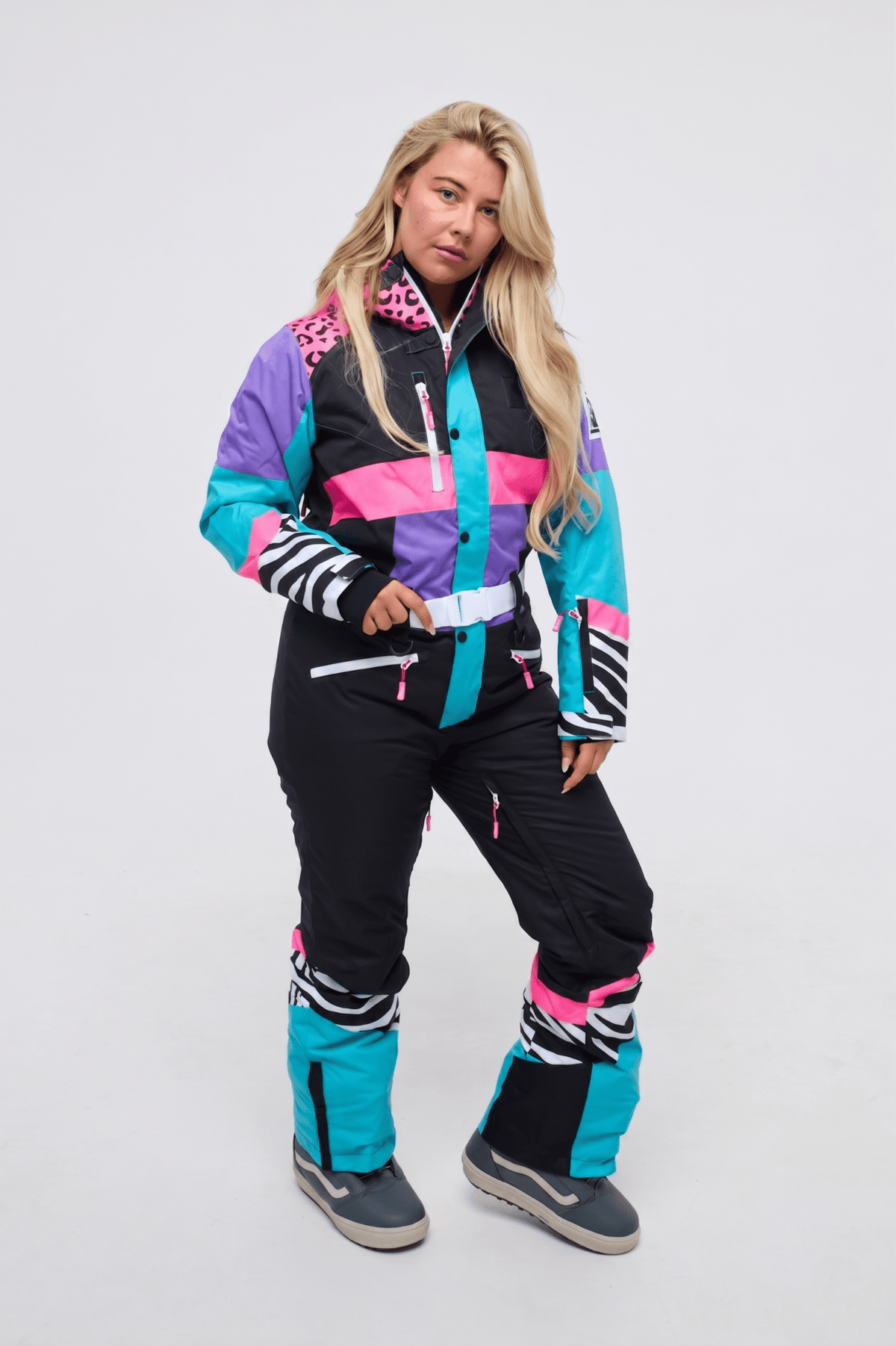 Hotel California Pink Shaped Women's Ski Suit - OOSC Clothing - USA