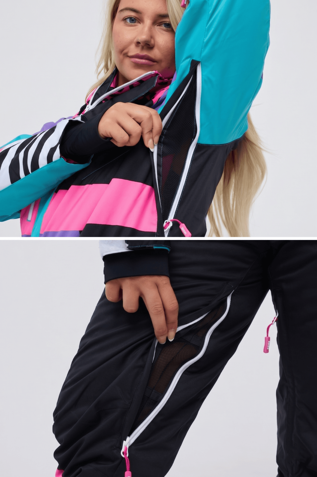 Hotel California Pink Women's Ski Suit - OOSC Clothing - USA
