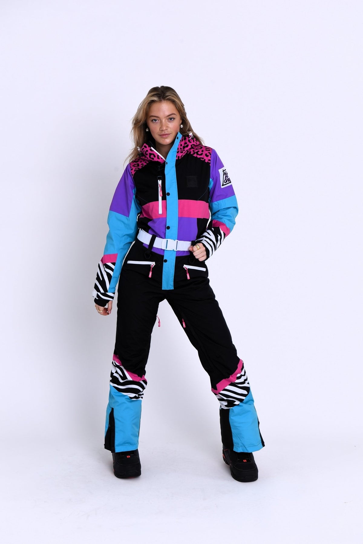 Hotel California Pink Women's Ski Suit - OOSC Clothing - USA