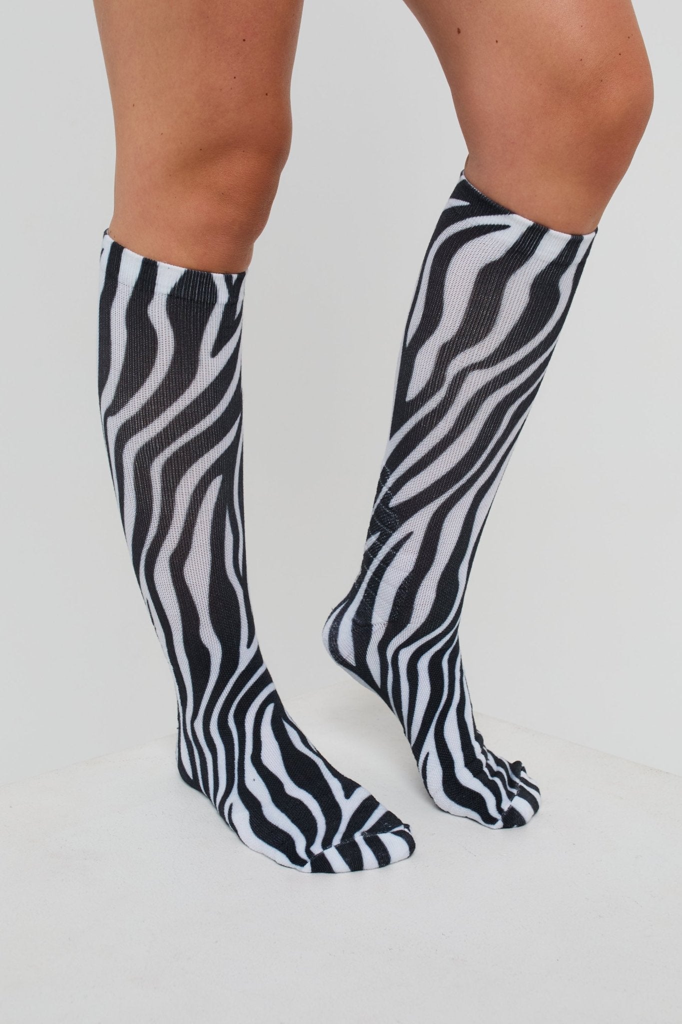 Hotel California Zebra Print Ski / Snowboard Sock - OOSC Clothing - USA