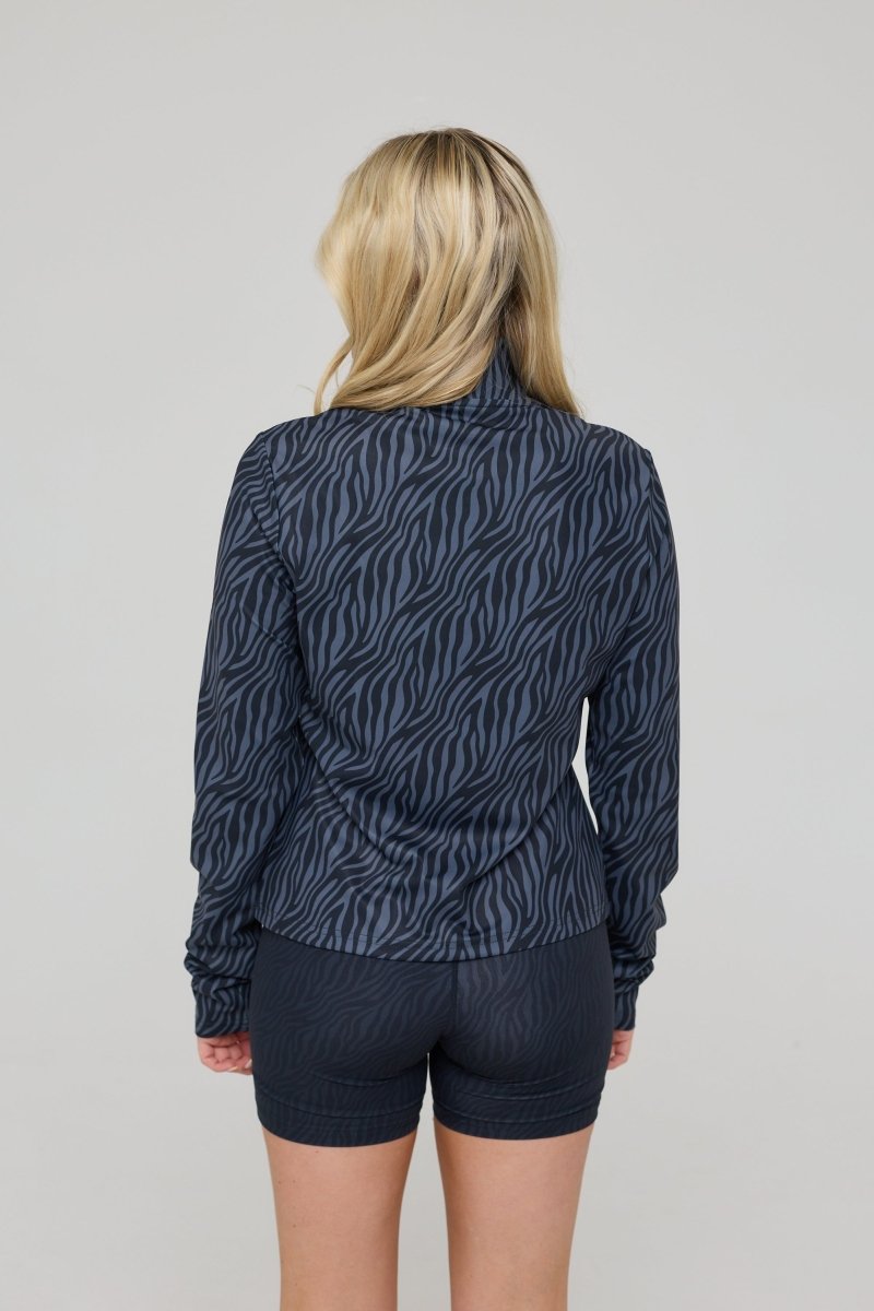 Infinite Cropped Zipped Jacket - Black Tiger - OOSC Clothing - USA