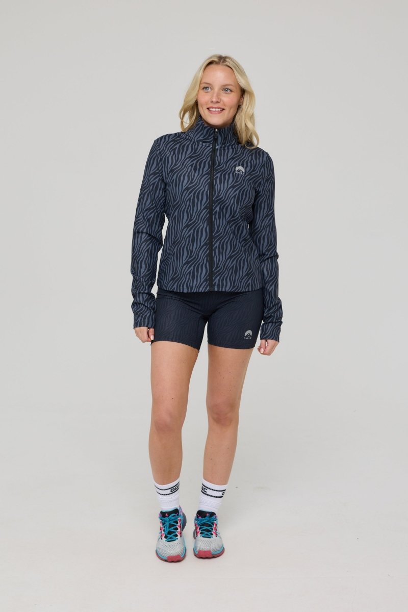 Infinite Cropped Zipped Jacket - Black Tiger - OOSC Clothing - USA