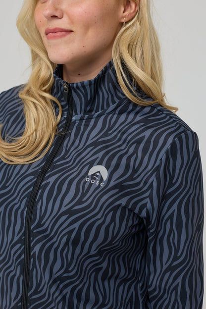 Infinite Cropped Zipped Jacket - Black Tiger - OOSC Clothing - USA