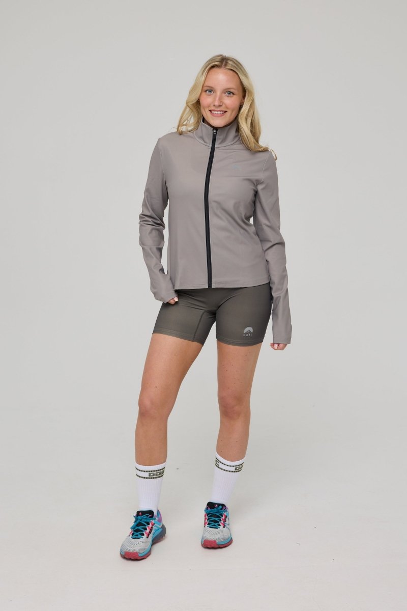 Infinite Cropped Zipped Jacket - Khaki - OOSC Clothing - USA