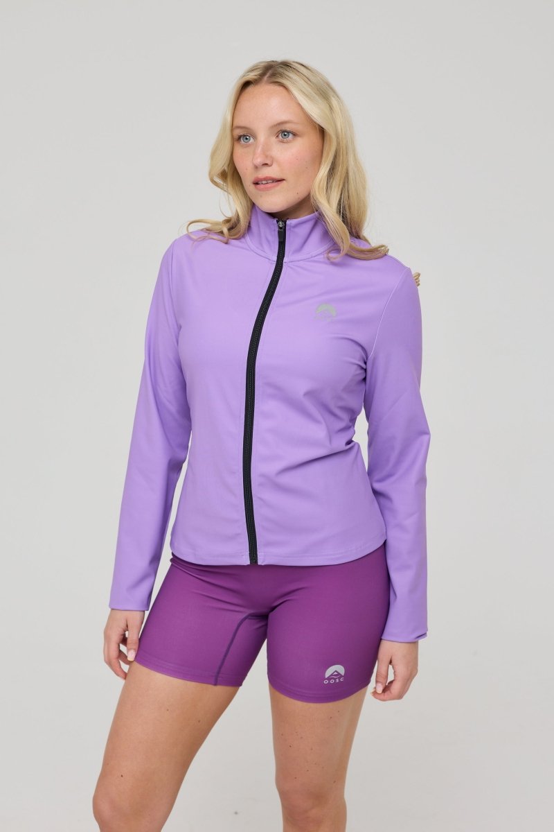 Infinite Cropped Zipped Jacket - Purple - OOSC Clothing - USA