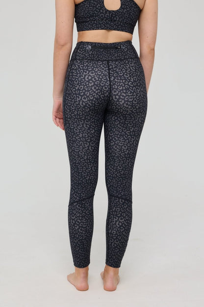 Infinite High Waisted Leggings - Black Leopard - OOSC Clothing - USA