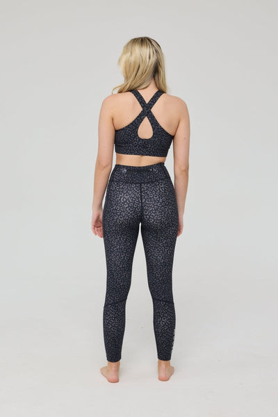 Infinite High Waisted Leggings - Black Leopard - OOSC Clothing
