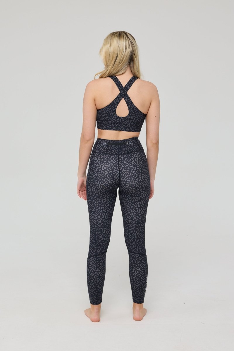 Infinite High Waisted Leggings - Black Leopard - OOSC Clothing