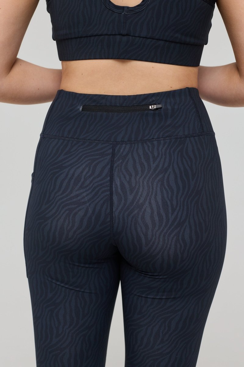 Infinite High Waisted Leggings - Black Tiger - OOSC Clothing - USA
