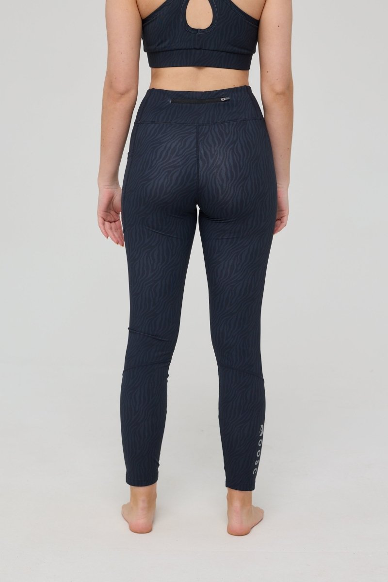 Infinite High Waisted Leggings - Black Tiger - OOSC Clothing - USA