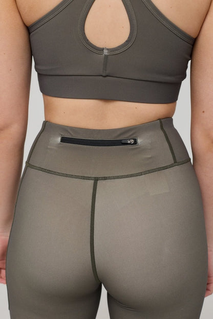 Infinite High Waisted Leggings - Khaki - OOSC Clothing - USA