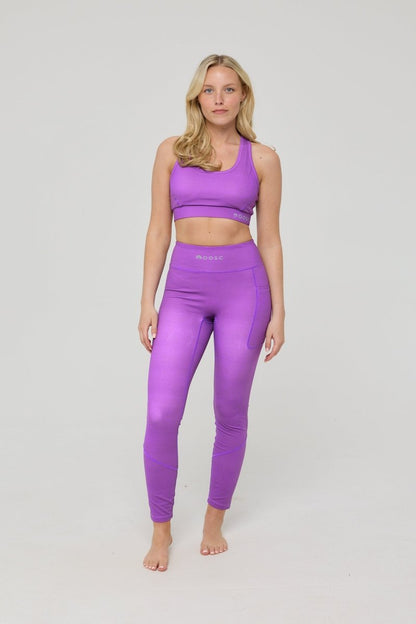 Infinite High Waisted Leggings - Purple - OOSC Clothing - USA
