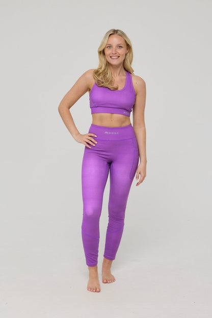 Infinite High Waisted Leggings - Purple - OOSC Clothing - USA