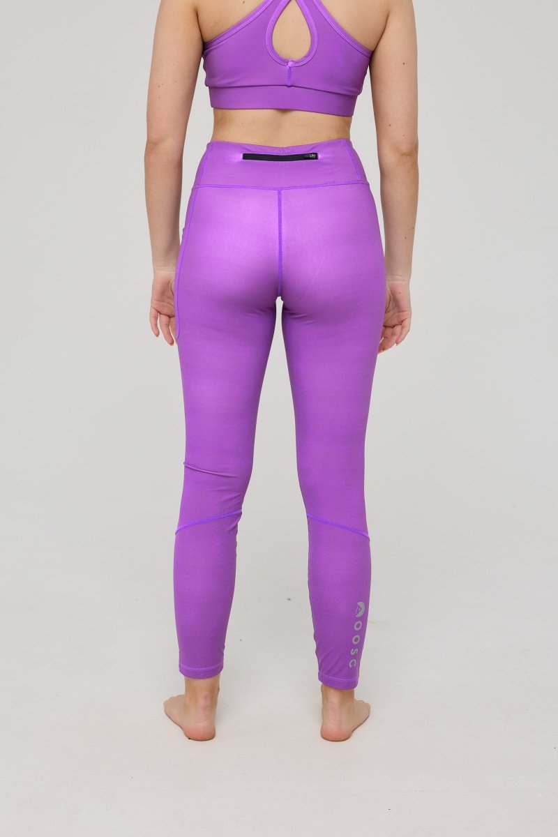 Infinite High Waisted Leggings - Purple - OOSC Clothing - USA