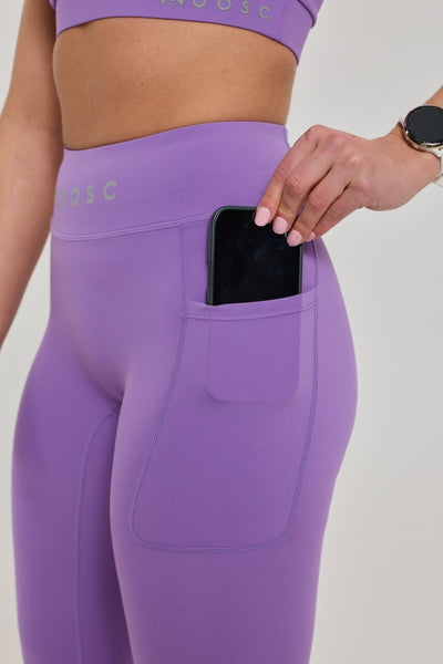 Infinite High Waisted Leggings - Purple - OOSC Clothing - USA