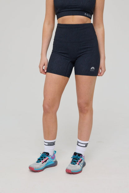 Infinite High Waisted Shorts - Black Tiger - OOSC Clothing - USA