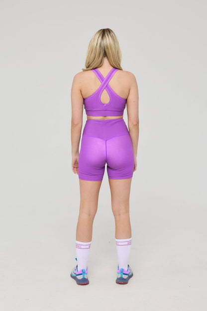 Infinite High Waisted Shorts - Purple - OOSC Clothing - USA
