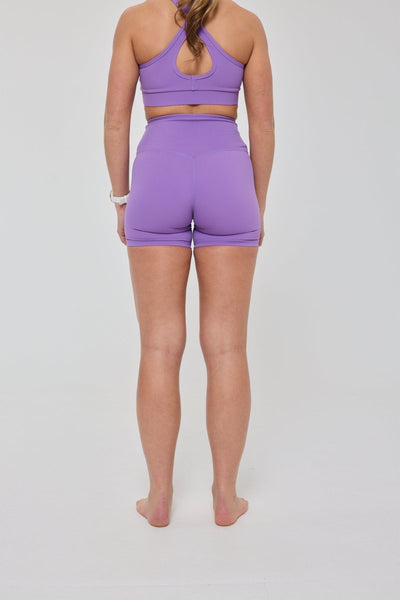 Infinite High Waisted Shorts - Purple - OOSC Clothing - USA