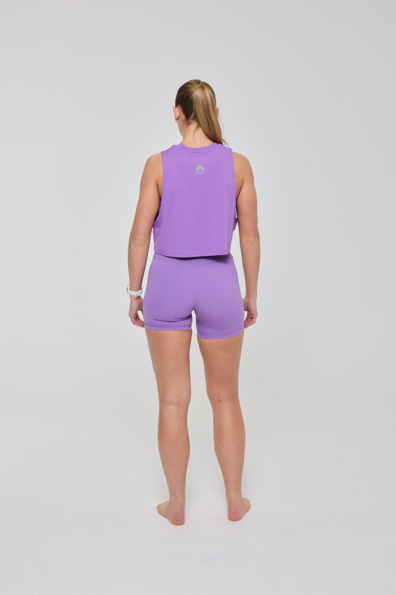 Infinite High Waisted Shorts - Purple - OOSC Clothing - USA